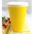 16oz Disposable Single Wall Paper Cup with Lids
